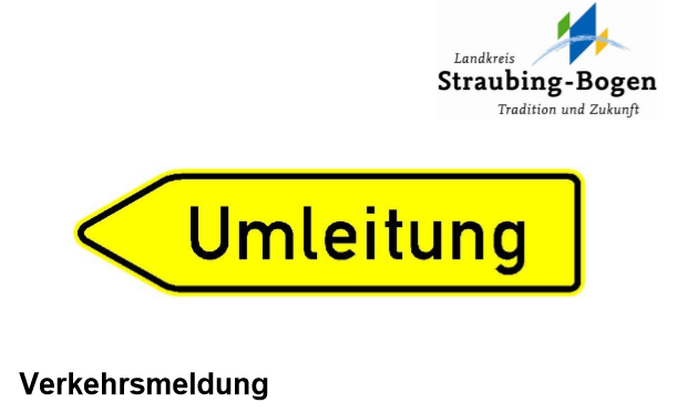 Verlängerung der Vollsperrung der Kreisstraße SR 50 in Allkofen (Gemeinde Laberweinting) bis 12. Juni