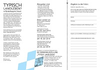 Flyer Typisch Landleben 2014, Seite 2 Leider haben wir keinen Alternativtext zu diesem Bild, aber wir arbeiten daran.