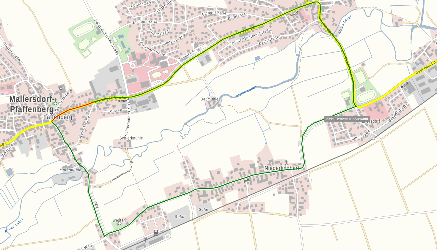 Sperrung der Staatsstraße St 2142 in Mallersdorf-Pfaffenberg ab 22. August