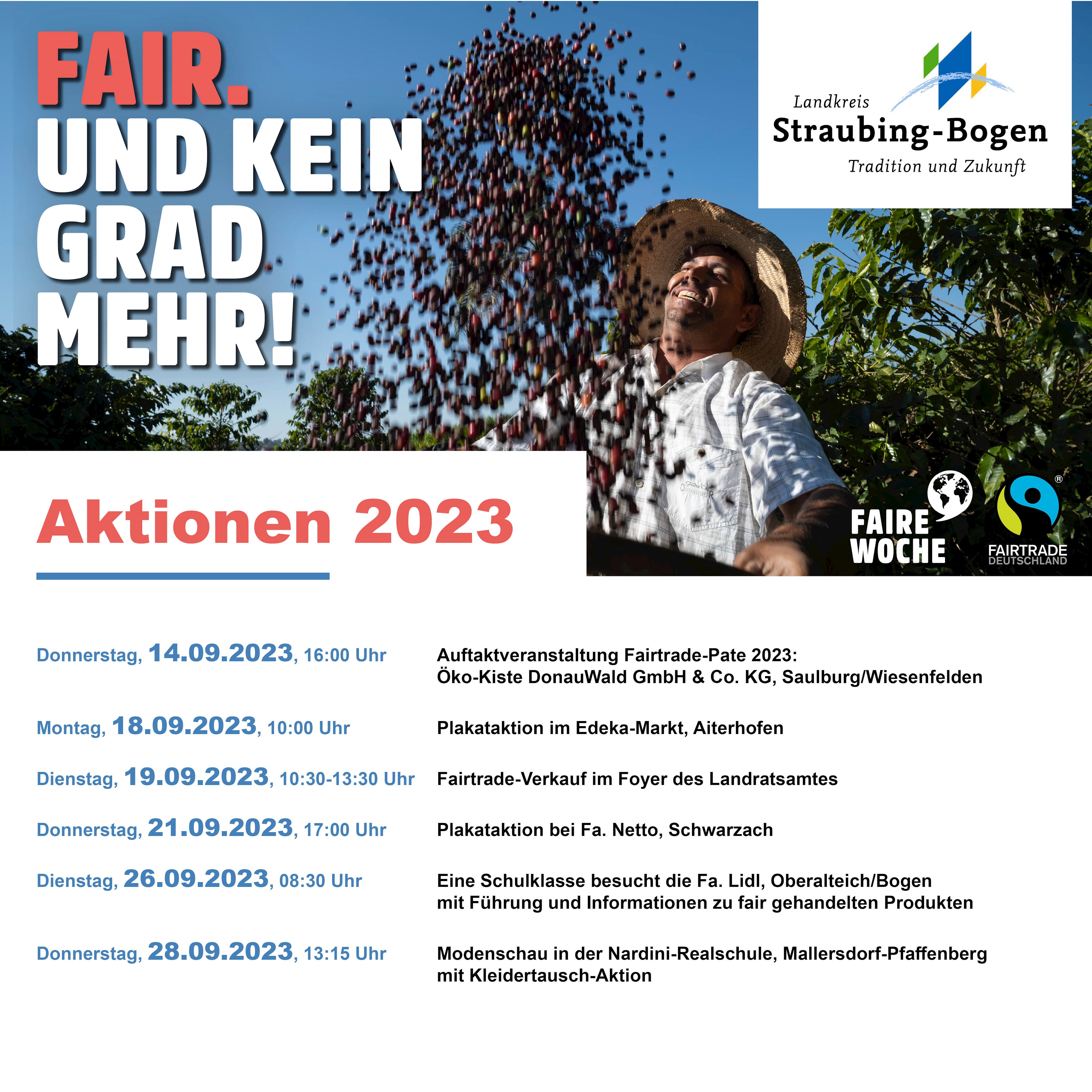 Kickoff des Landkreises für die Faire Woche 2023