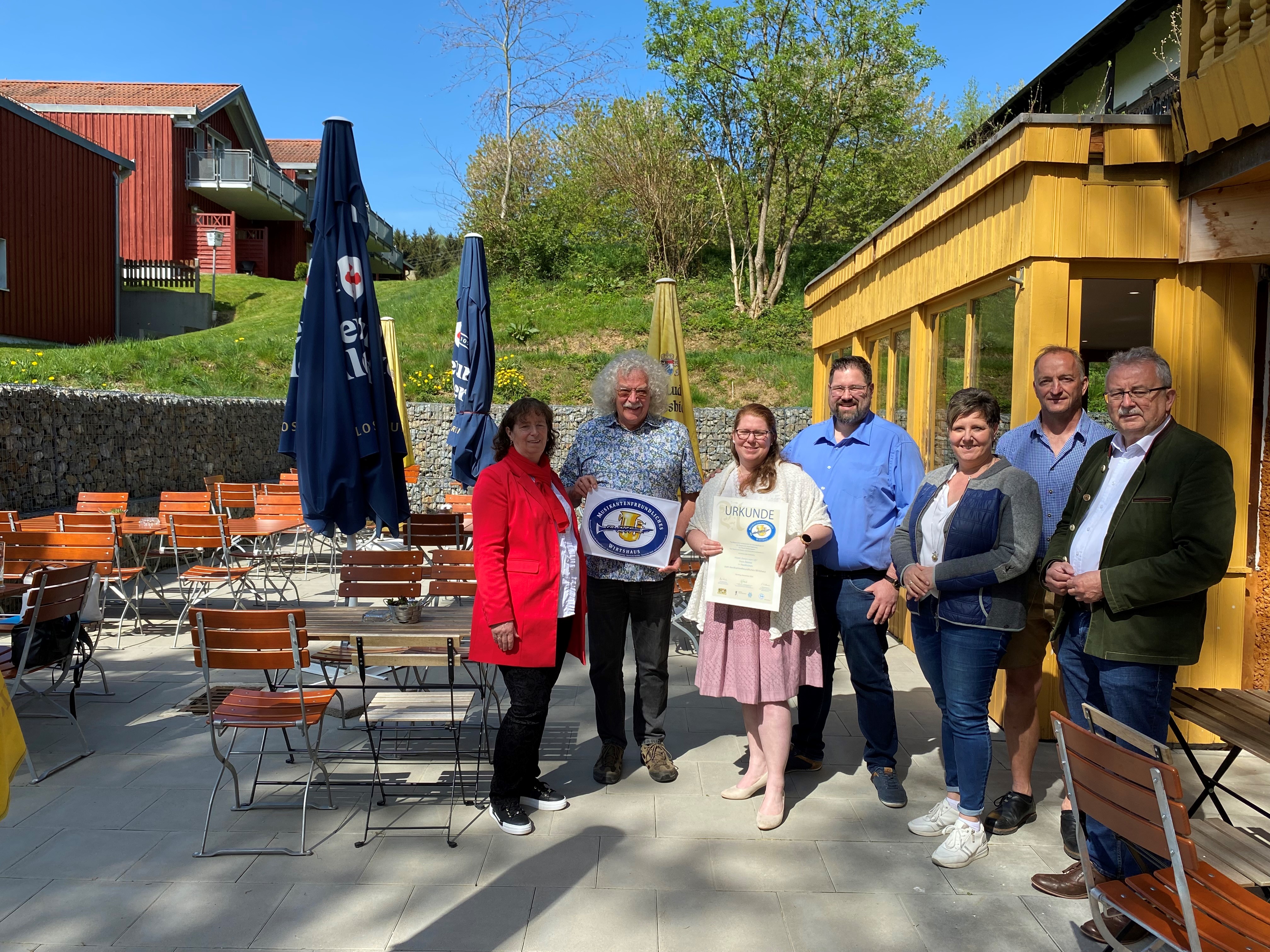 Hotel und Restaurant „Ferien vom Ich“ ist  „Musikantenfreundliches Wirtshaus“ 