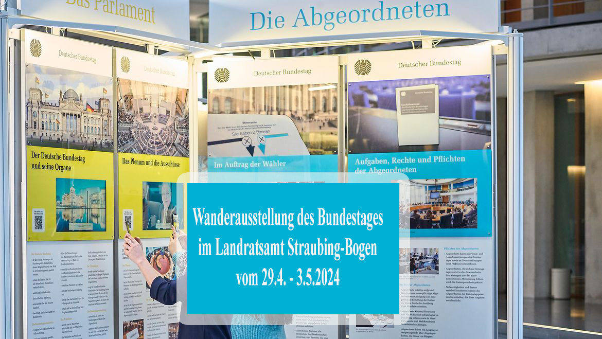 Sonderausstellung „Deutscher Bundestag“ im Landratsamt vom 29. April bis 3. Mai 