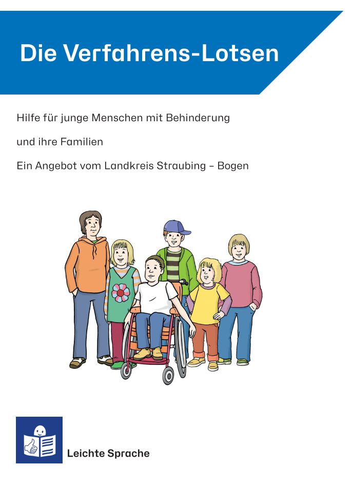 Angebot der Verfahrenslotsen - Flyer in leichter Sprache