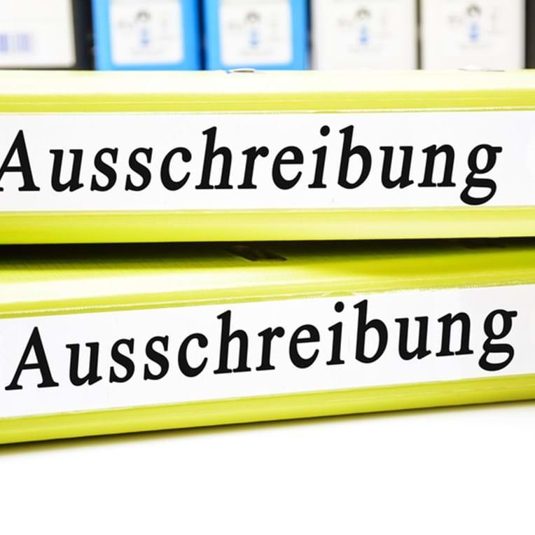 fotolia 93200204 s ausschreibung20auftragsbuch