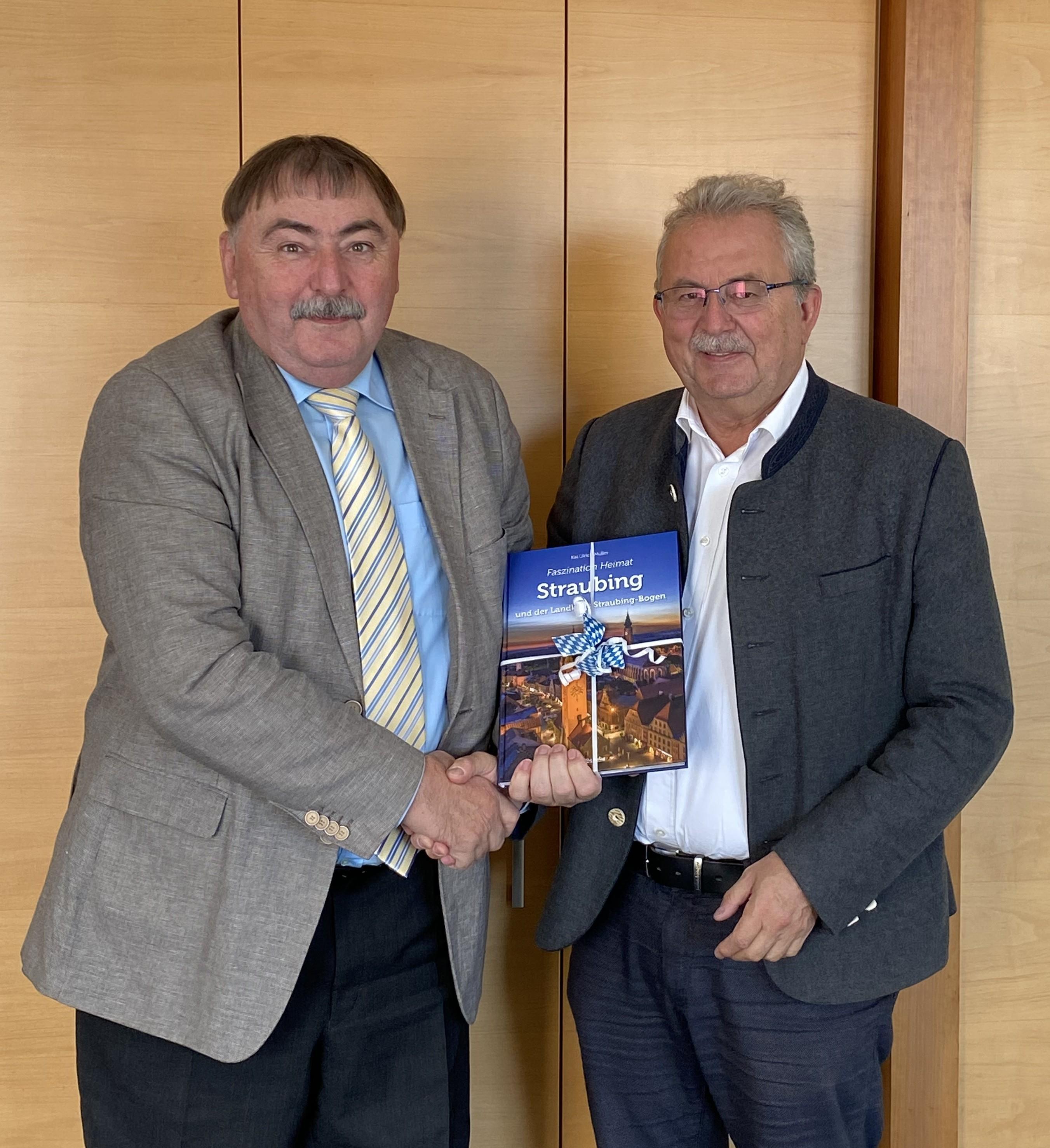 Verabschiedung Lermer Josef Laumer verabschiedet Alfons Lermer