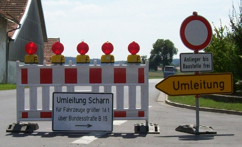 Kreisstraße zwischen Scheften und Agendorf für Anlieger gesperrt