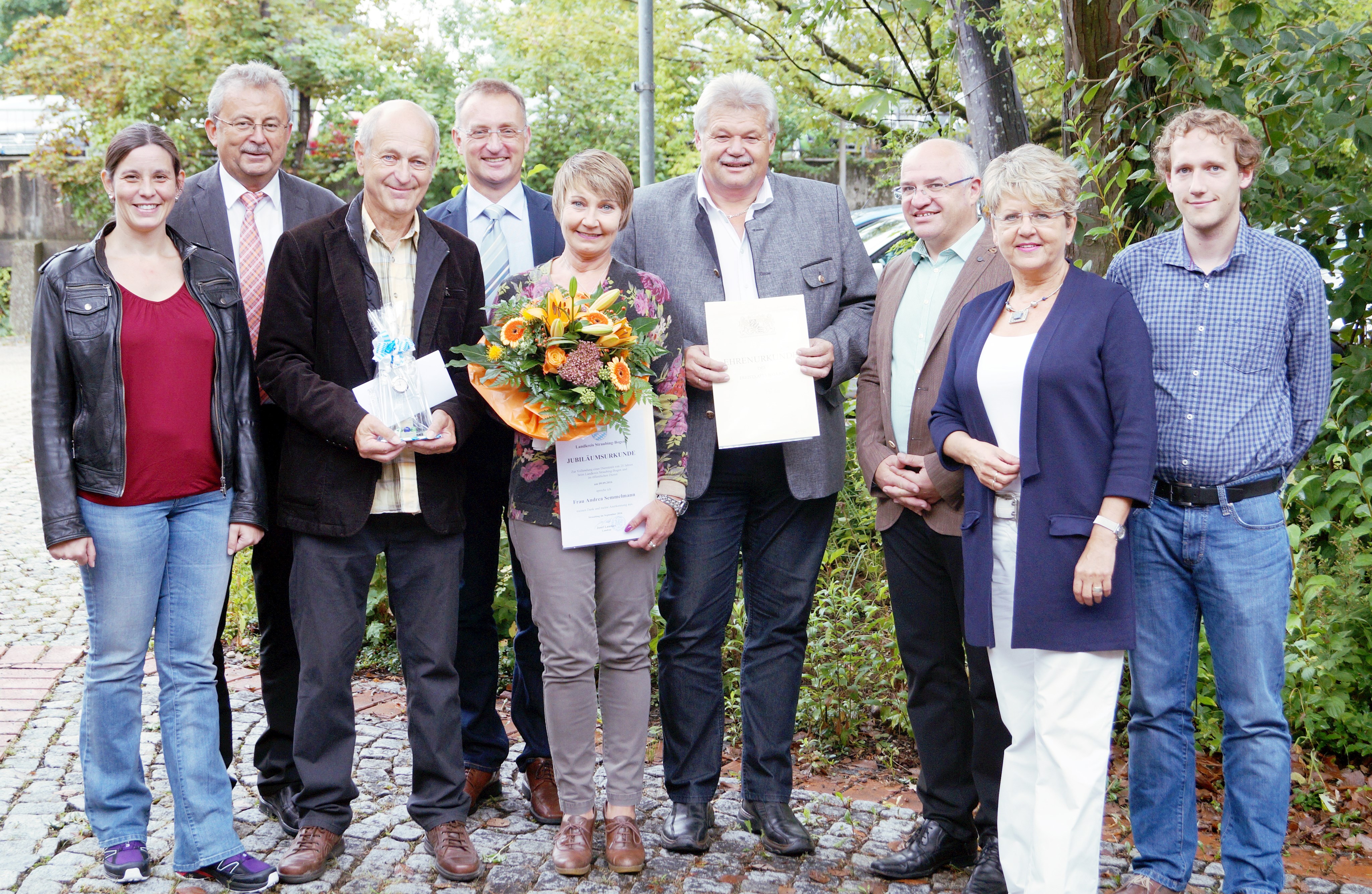 Dienstjubiläen und Verabschiedung am Landratsamt