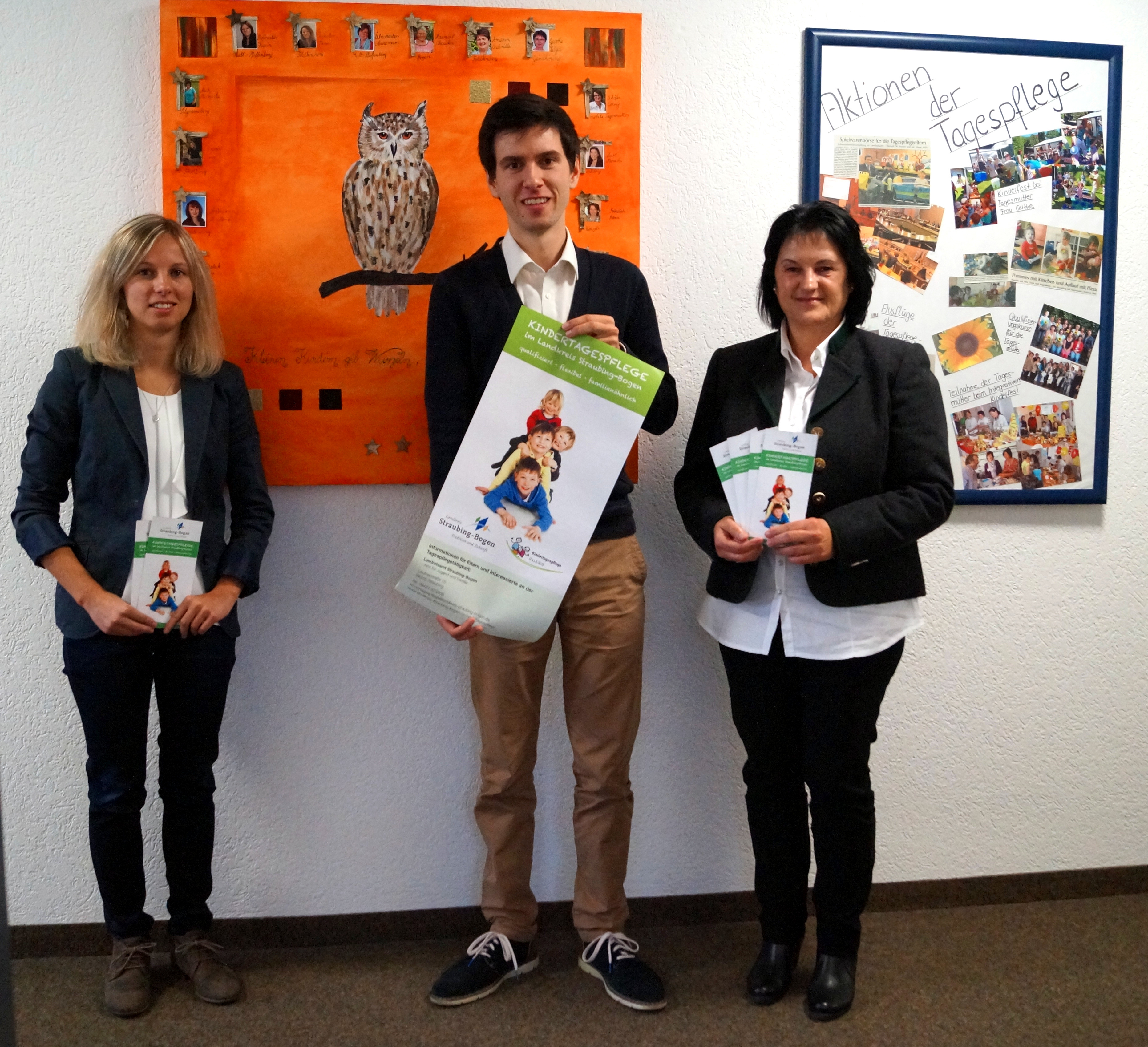 Von links nach rechts: Teresa Beck, Simon Müller und Rosemarie Höninger.