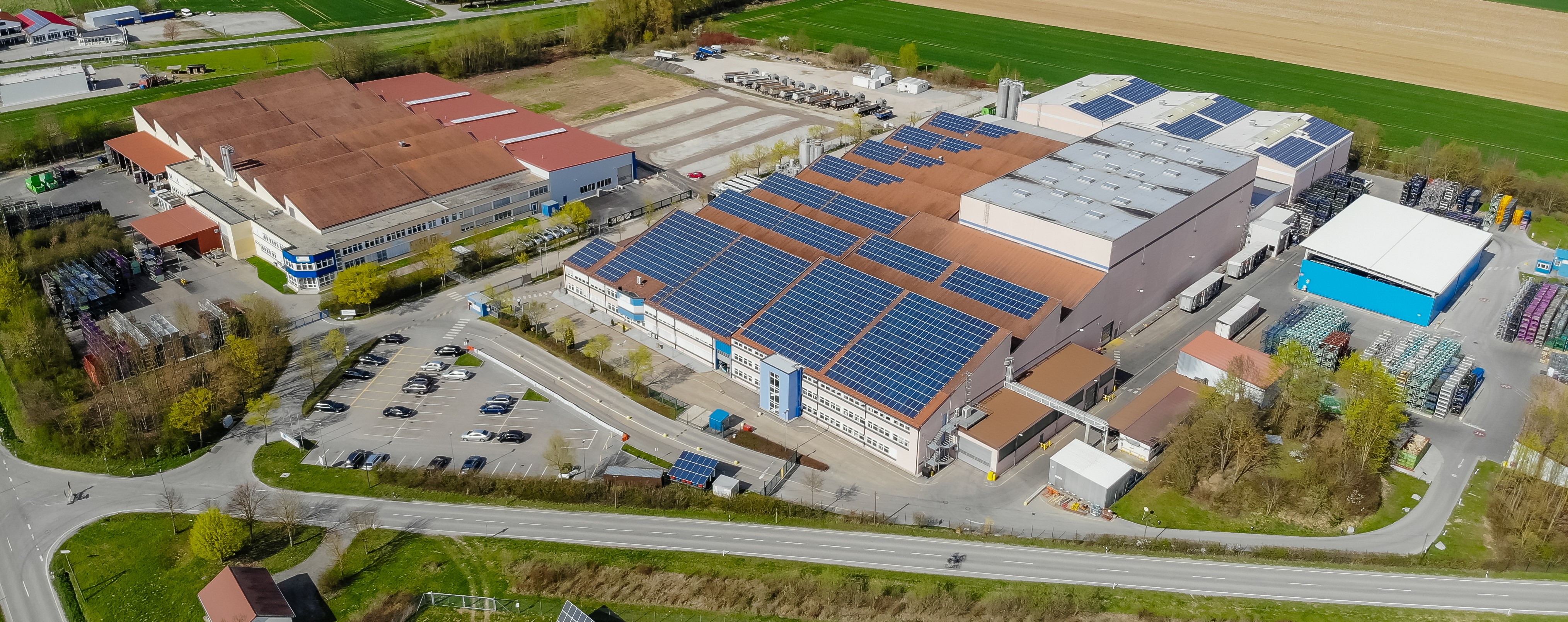 Luftbild des Werkes der Firma Kautex aus dem April 2018