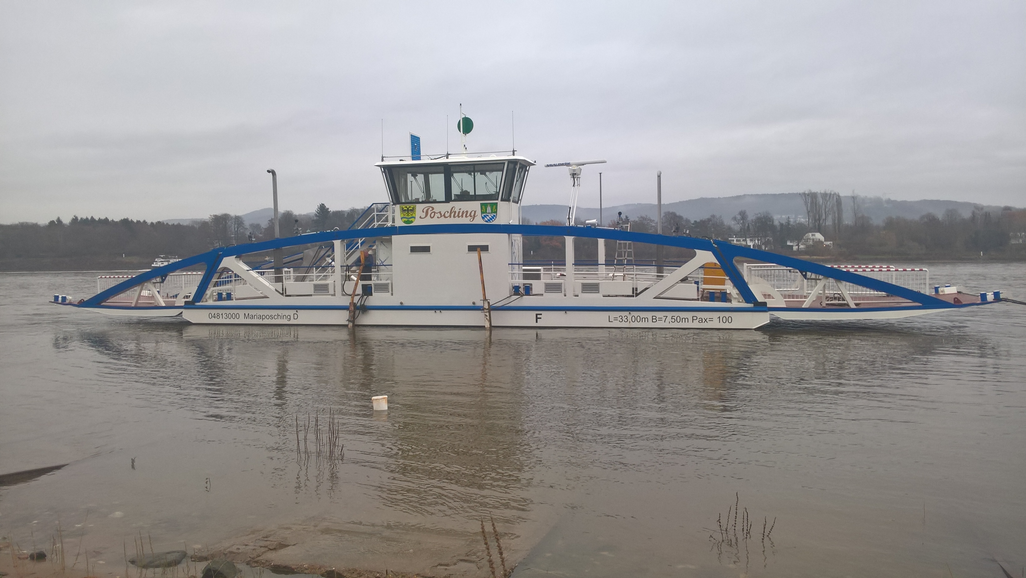 Neue Donaufähre steht kurz vor der abschließenden Abnahme durch die Schiffsuntersuchungskommission