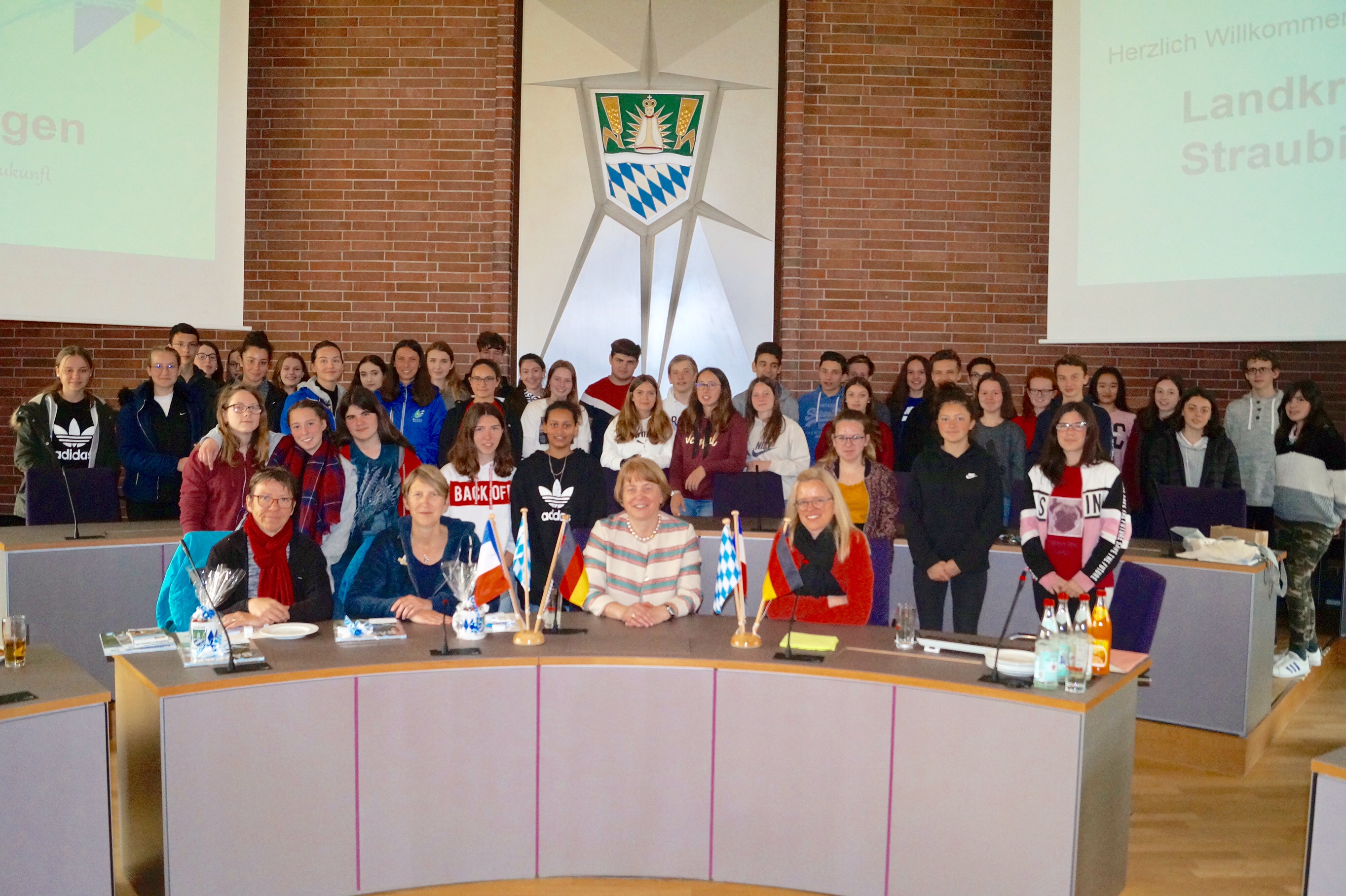 Besuch französischer Gastschüler am Landratsamt 