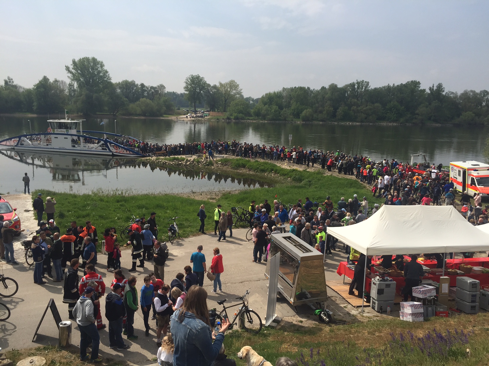 Donaufähre Posching offiziell getauft