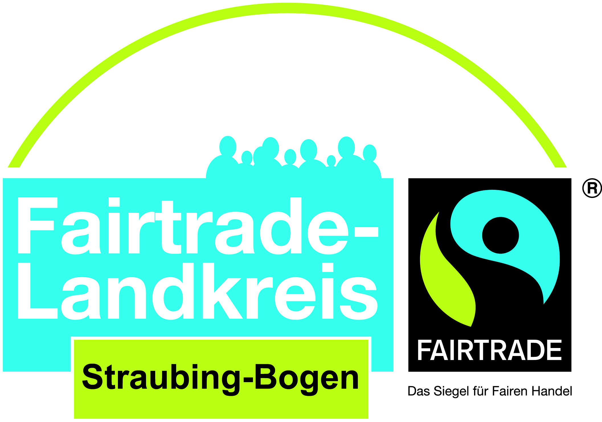 Logo Fairtrade Landkreis Straubing Bogen, gross