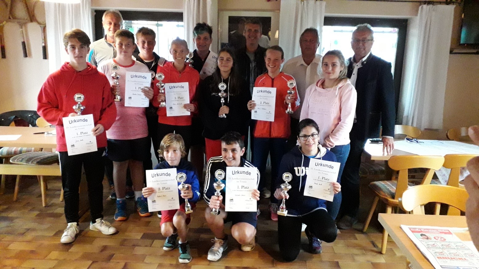 Tennis-Landkreismeisterschaft für Jugendliche wurde zum 23. Mal durchgeführt