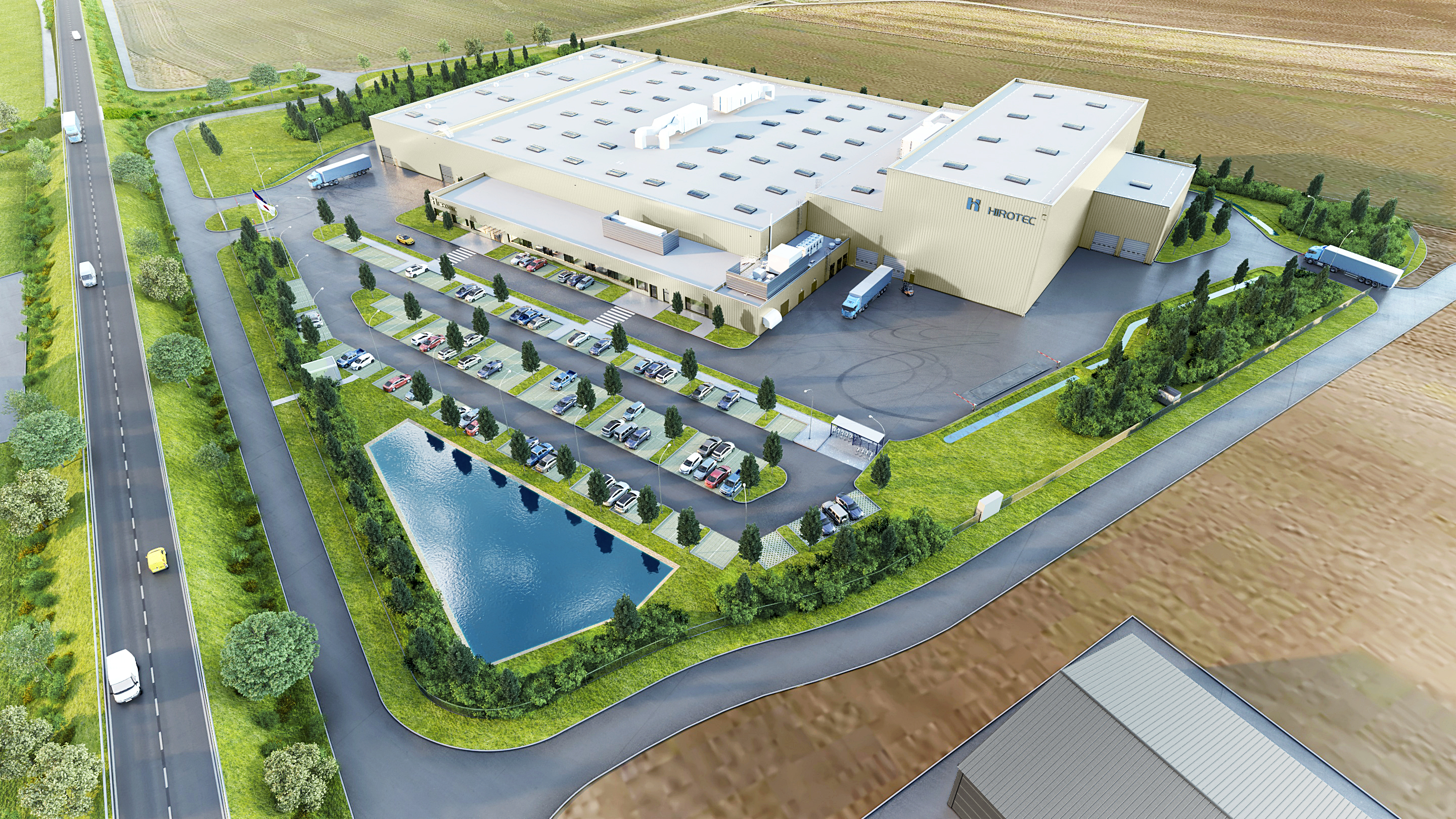 Errichtung des neuen Standorts der Hirotec Manufacturing Deutschland GmbH in Geiselhöring