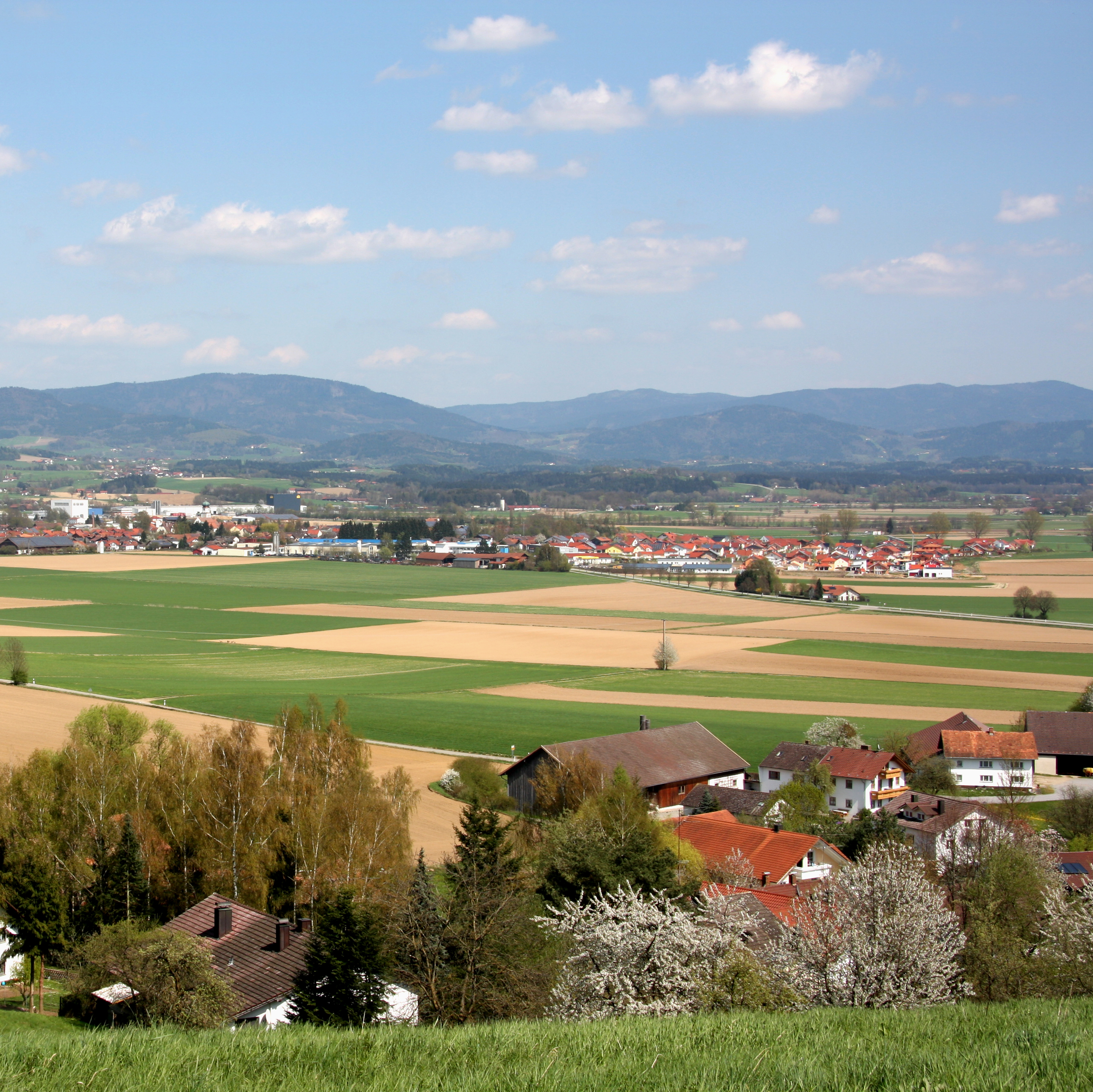 Panoramablick auf die Gemeinde Niederwinkling