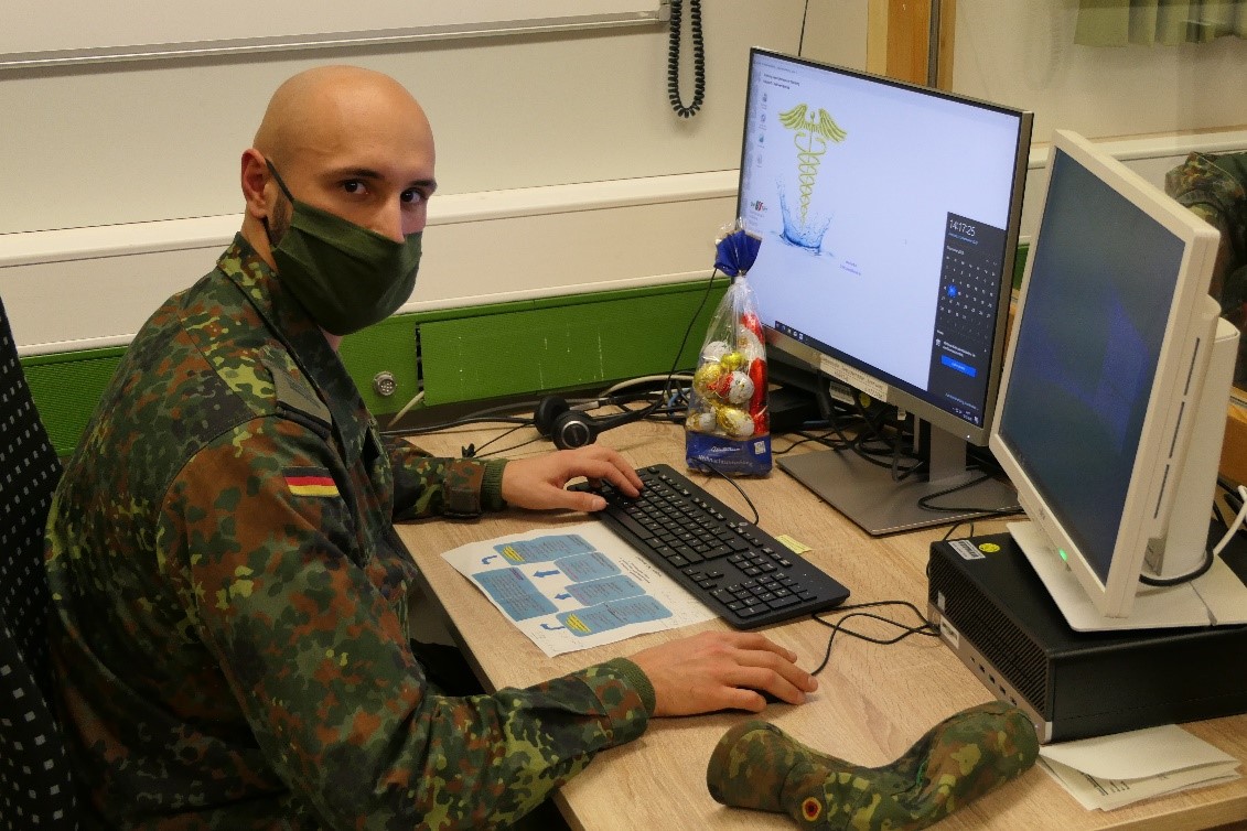 Dank an die Bundeswehr nach Beendigung der Amtshilfe im Gesundheitsamt